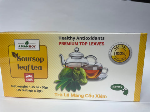 Asian boy soursop leaf tea 25 bags  pack of 3