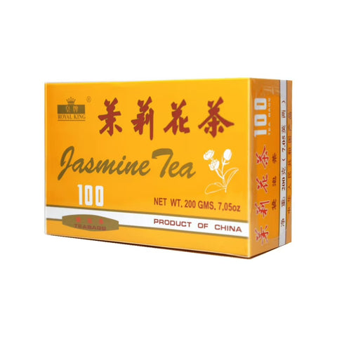 Royal King Chinese Jasmine Green Tea 100 Tea Bags