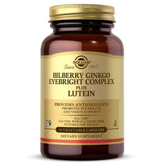 Solgar Bilberry Ginkgo Eyebright Complex Plus Lutein 60 VegCaps