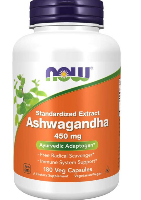 Now Foods Ashwagandha Extract 450 mg 180 Capsule