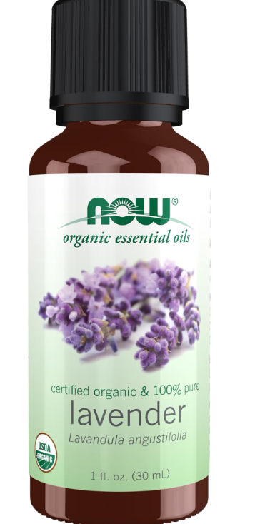 NOW Foods Essential Oils, Organic Lavender Oil, Soothing Aromatherapy Scent, Steam Distilled, 100% Pure, Vegan, Child Resistant Cap, 1-Ounce