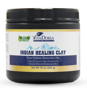 Viva Doria Brand - Indian Healing Clay Pure Bentonite Clay, 10 oz