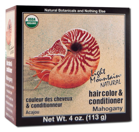 Light Mountain Natural -Henna Hair color & conditioner 4oz.