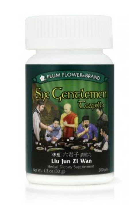 Plum Flower Six Gentlemen Teapills (Liu Jun Zi Wan) 200pills EXP:5/6/27