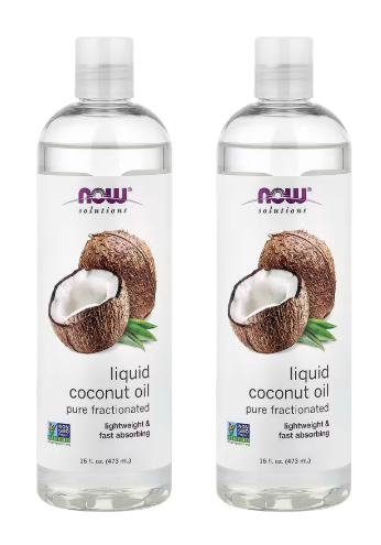 Now Solutions Liquid Coconut Oil 16 fl oz 2Pk Exp:6/26