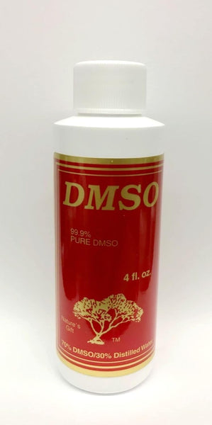 DMSO - 99.9% Pure DMSO Liquid; 70% DMSO / 30% Distilled Water - 4 fl. oz.