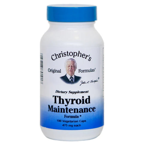 Christopher's Thyroid Maintenance Formula 100 Veg Caps (EXP:07/2025)