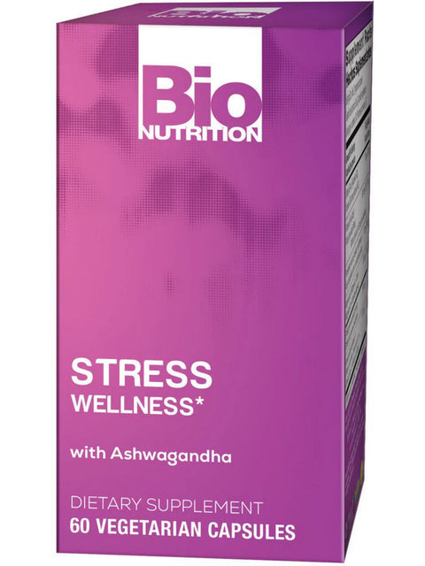 Bio Nutrition Stress Wellness With Ashwagandha 60 Vege Capsules