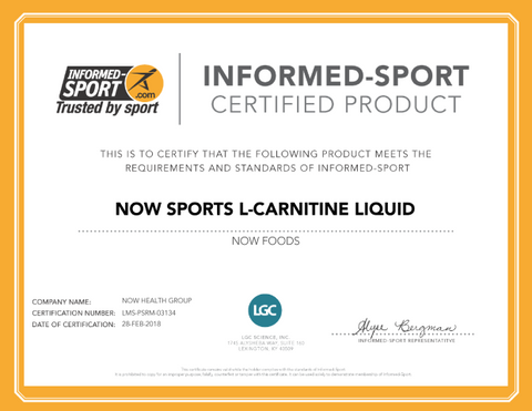 NOW Foods, Sports, Liquid L-Carnitine, Citrus, 16 fl oz (473 ml)
