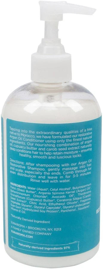 Sunaroma Argan Oil With Cupuacu Butter & Carob Seed Extract Restorative Conditioner 12.5oz