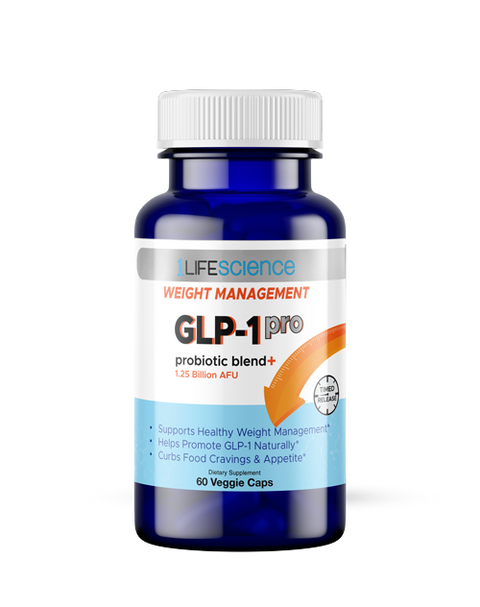 1LIFESCIENCE GLP-1 Pro Probiotic Blend+ 60 Veggie Caps