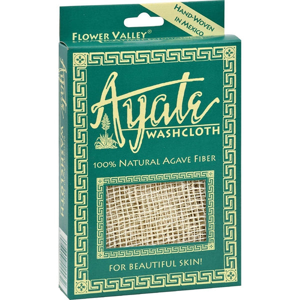 Flower Valley Ayate Hand-Woven Natural Agave Washcloth 1 Count