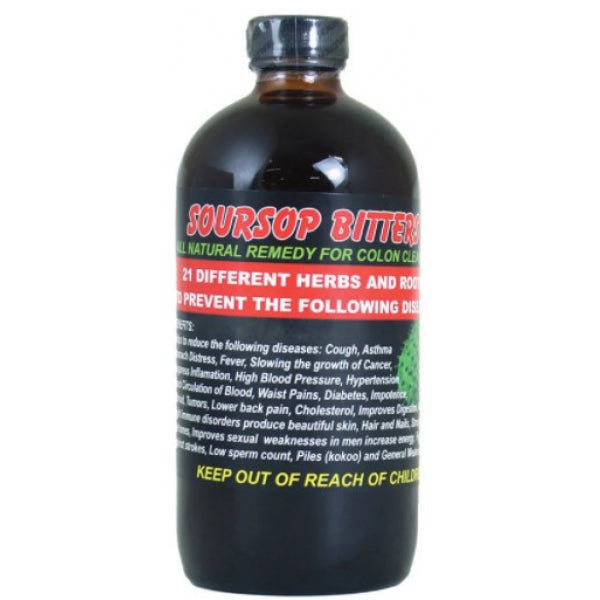 AIH Soursop Bitters All Natural Remedy for Colon Cleansing 16 fl oz