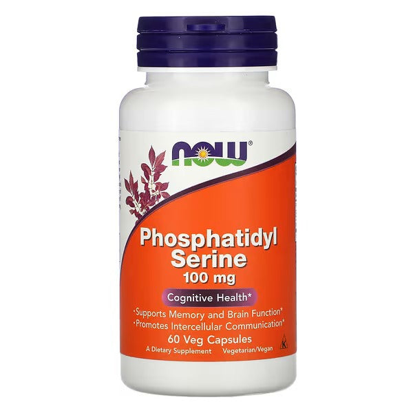 NOW Foods Phosphatidyl Serine 100 mg, 60 Veg-Caps