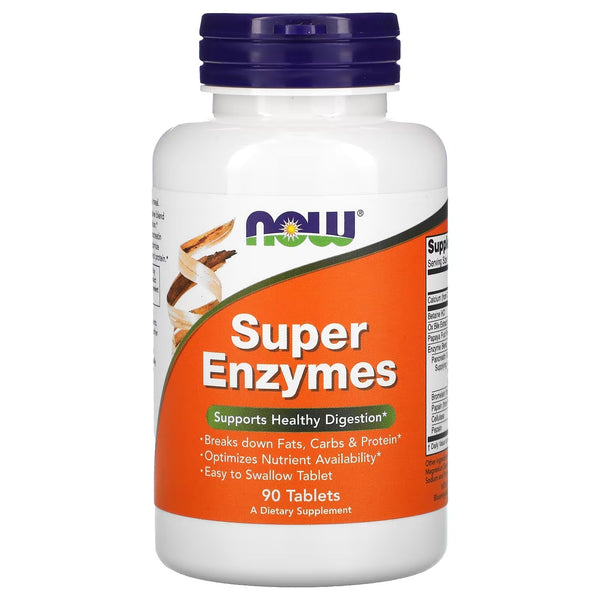 NOW Foods Super Enzymes, 90 Tablets