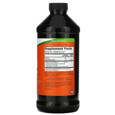 NOW Foods Acai Liquid Concentrate 16 fl oz