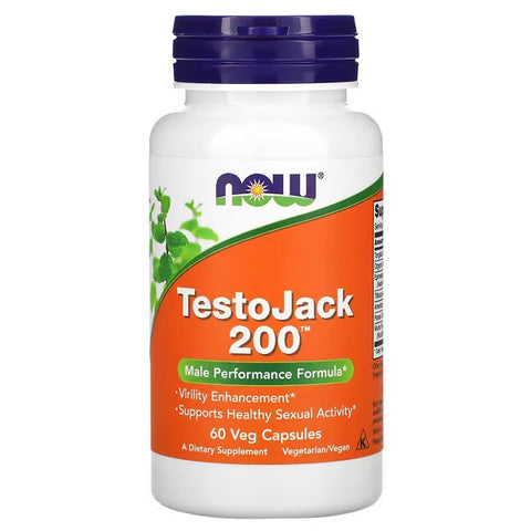 NOW Foods Testo Jack 200 (Tm) 60 Vcaps