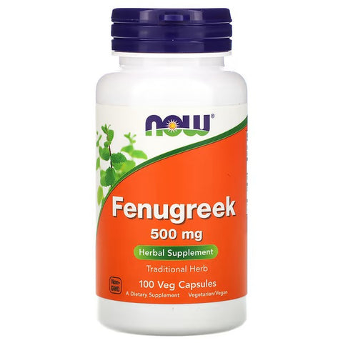 NOW Foods Fenugreek 500mg, 100 Capsules