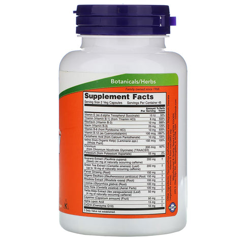 NOW Foods ENERGY - METABOLIC DIET, 90 Caps