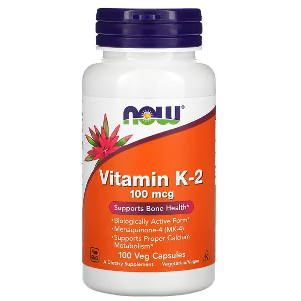 Now Foods Vitamin K-2 100 mcg - 100 Vcaps