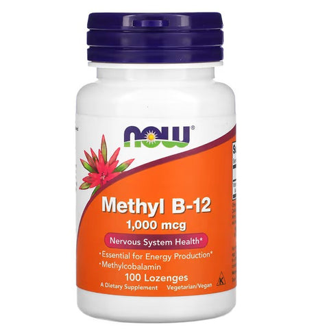 NOW Foods Methyl B-12 1000mcg, 100 Lozenges