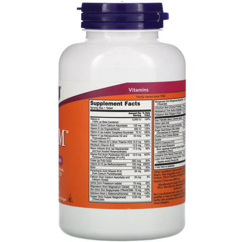 NOW Foods, ADAM Superior Men's Multivitamin, 120 Tablets