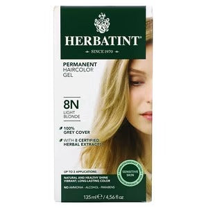 Herbatint Permanent Herbal Haircolour Gel 8N Light Blonde -- 135 mL