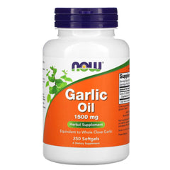 NOW Foods Garlic Oil 1500 mg , 250  Soft-gels