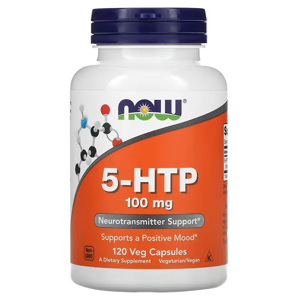 NOW Foods 5-HTP, 100 mg, 120 Veg-capsules