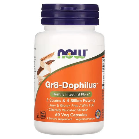 NOW Foods Gr 8 Dophilus Enteric Coated, 60 Vcaps