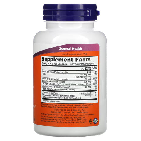 NOW Foods Thyroid Energy 90 Veg-caps