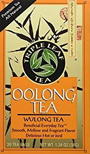 Triple Leaf Tea - Oolong Tea Bags, Wulong Tea, Semi-Oxidized, 20 Tea Bags