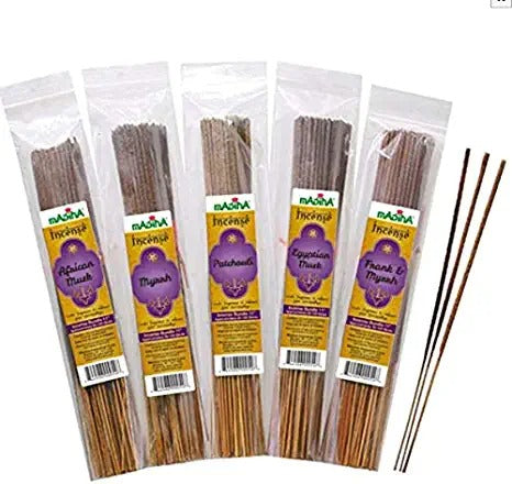 Egyptian Musk - Exotic Madina Incense Sticks 100 Pack Bundle