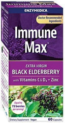 Enzymedica, Immune Max Black Elderberry 60 Capsules