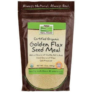 NOW Foods Organic Golden Flax Seeds Meal