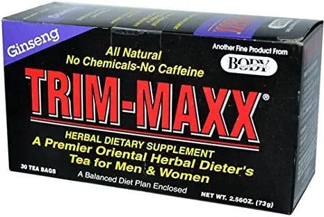 Body Breakthrough Diet Trim-Maxx Ginseng Tea Bags, 30 Count