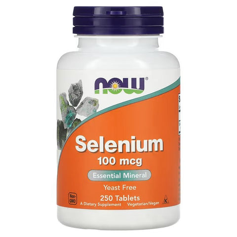 Now Foods, Selenium, Yeast Free, 100 mcg, 250 Tablets