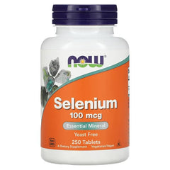 Now Foods, Selenium, Yeast Free, 100 mcg, 250 Tablets