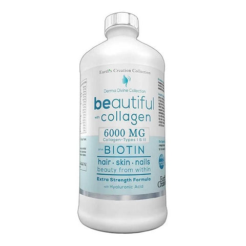 Earth's Creation Beautiful Liquid Collagen 6000 mg 16 fl oz