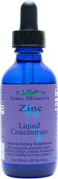 Eidon Ionic Minerals Liquid Zinc Concentrate  2 Ounce Bottle