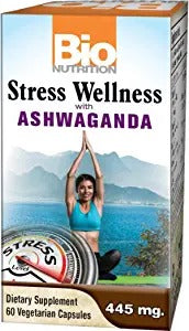 Bio Nutrition Stress Wellness with Ashwaganda 60 Veg Caps