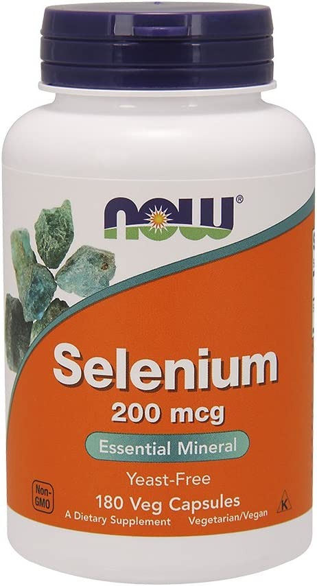 NOW Foods Selenium 200 mcg VCaps, 180 ct