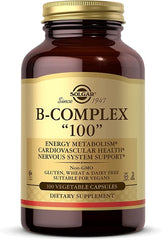 Solgar - B-Complex "100", 100 Vegetable Capsules