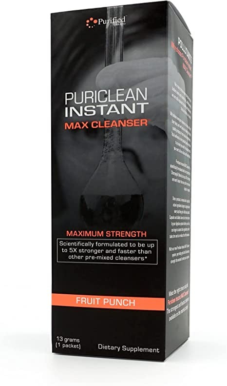 Puriclean Instant MAX Cleanser- Maximum Strength-(Great Tasting- Fruit Punch) 32oz