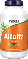 NOW Foods, Alfalfa, 650 mg, 500 Tablets