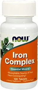 Now Foods Iron Complex 100 tabs