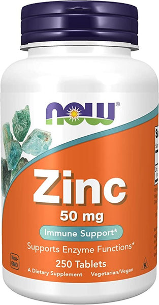 Now Foods - Zinc 50 Mg - 250 Tabs