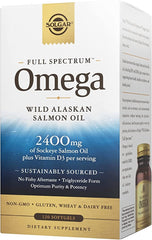 Solgar Wild Alaskan Full Spectrum Omega Supplement 120 Softgels