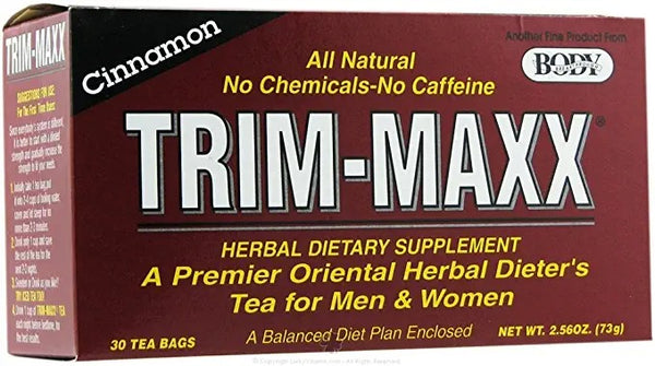 Body Breakthrough Diet Trim-Maxx Cinnamon Tea Bags, 30 Count