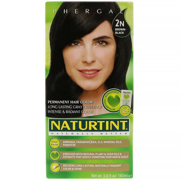 Naturtint, Permanent Hair Color, 2N Brown-Black, 5.6 fl oz